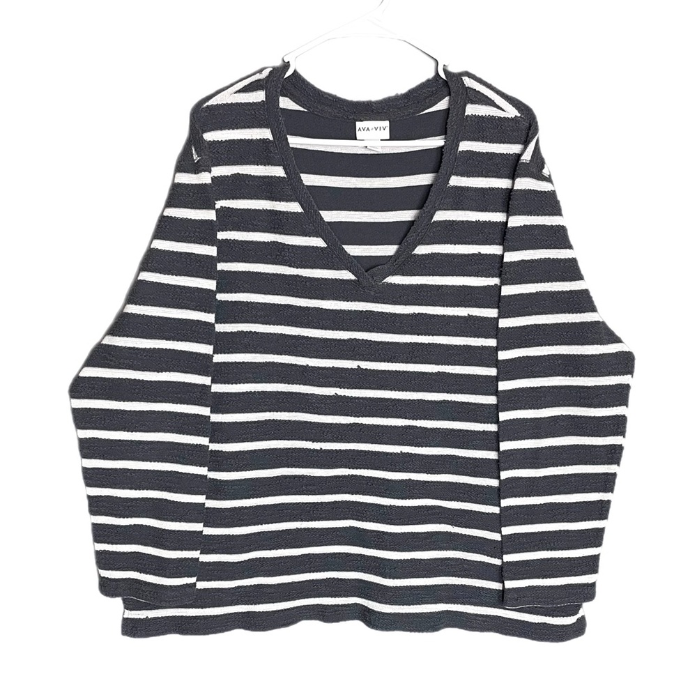 Ava & Viv Long Sleeve V-Neck Shirt Women’s Size 2X